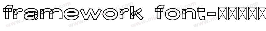 framework font字体转换